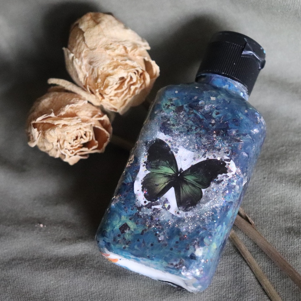 HAND PAINTED LOTION BOTTLE